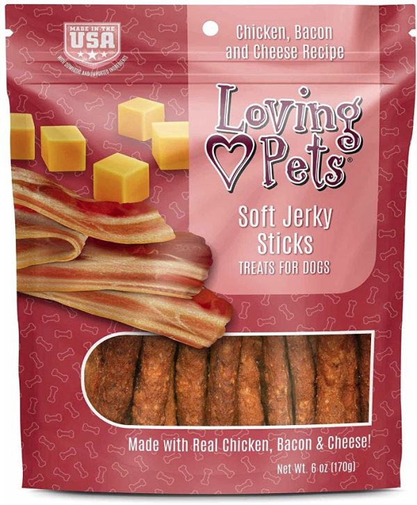 Loving Pets Soft Jerky Sticks Bacon Flavor